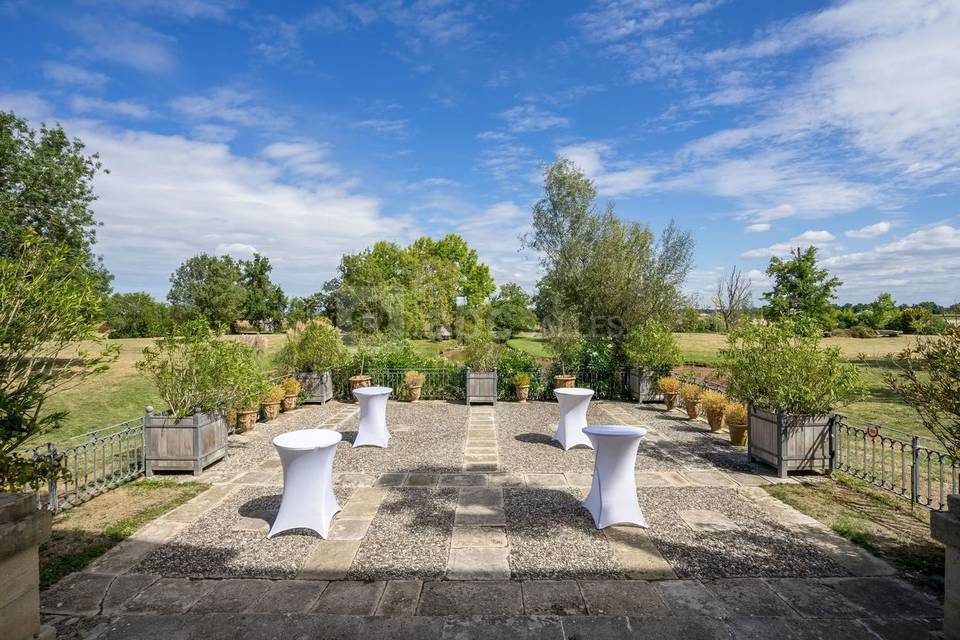 Terrasse vue sur le lac