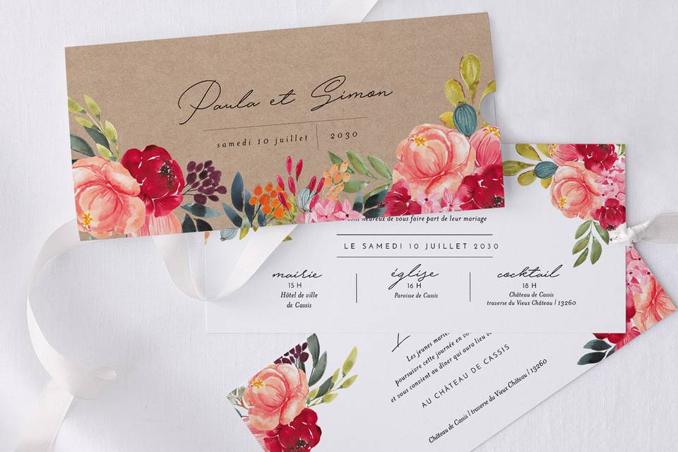 Faire-part de mariage
