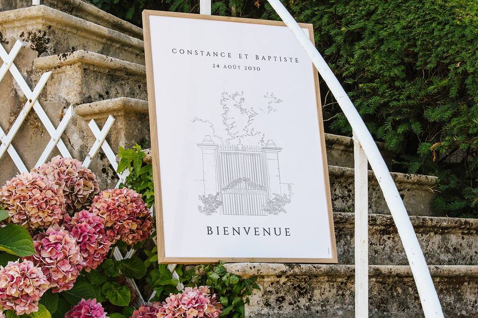 Panneau Bienvenue