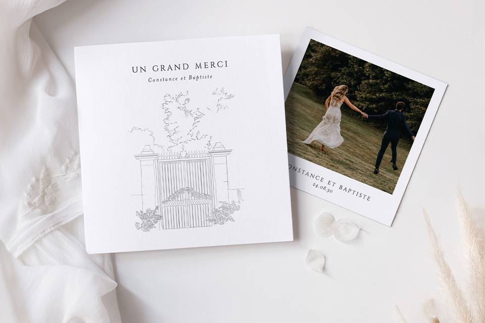 Remerciements mariage