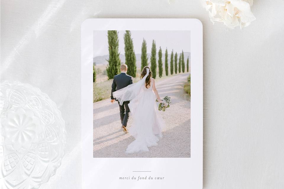 Remerciements mariage