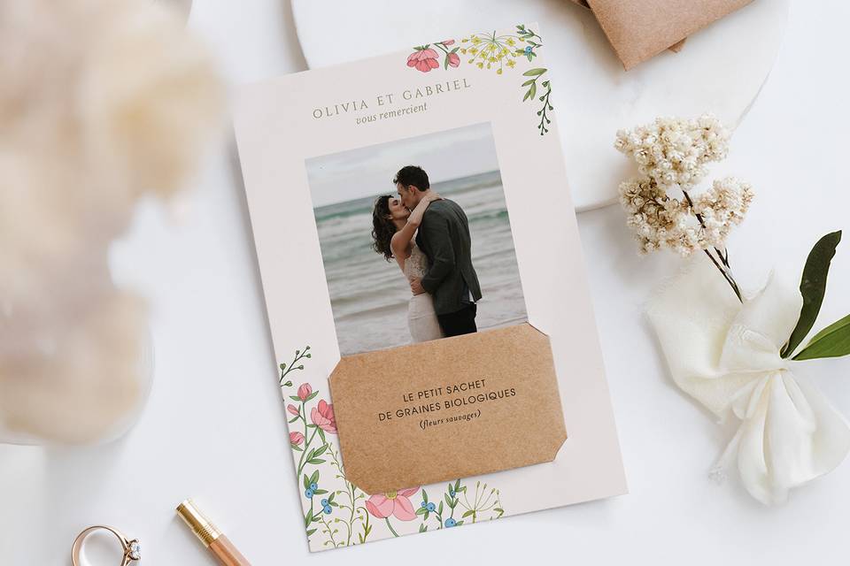 Remerciements mariage