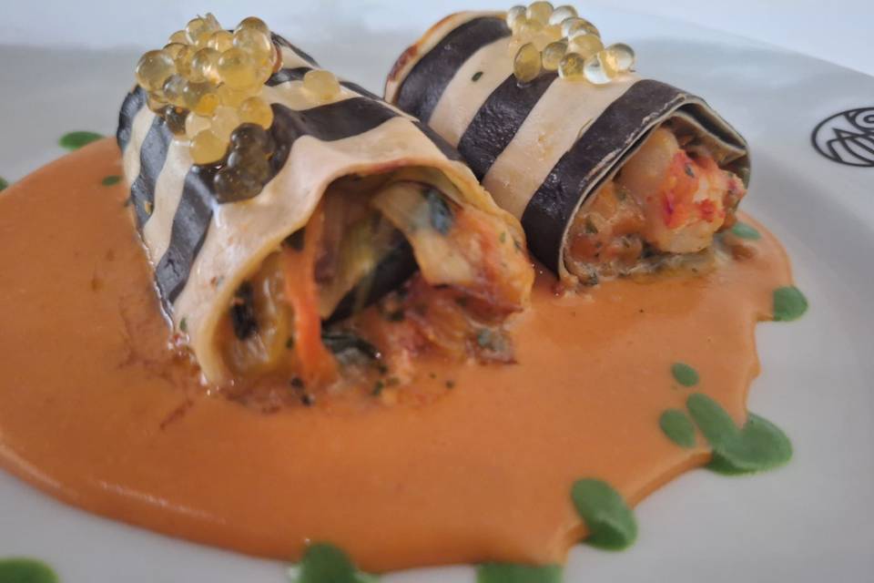 Cannelloni farci à l'homard