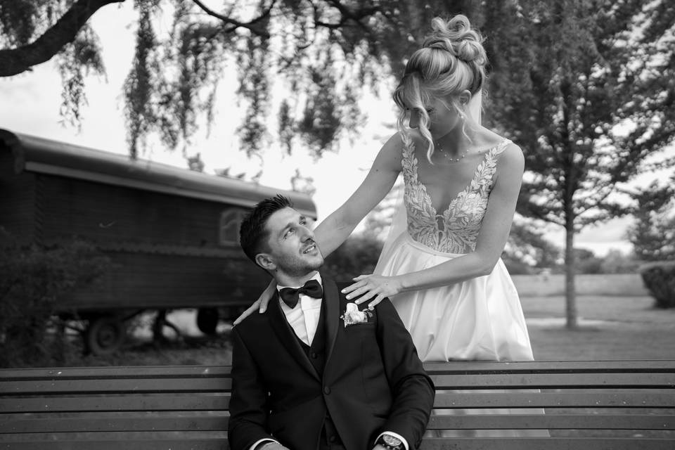 Shooting couple mariés