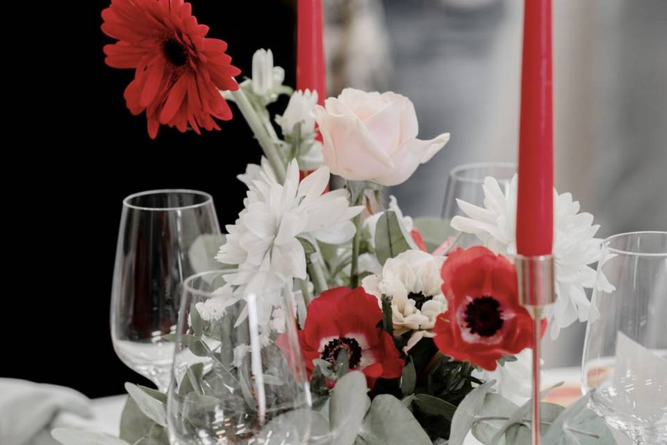 Composition florale mariage