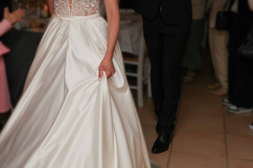 Entrée de soirée des mariés
