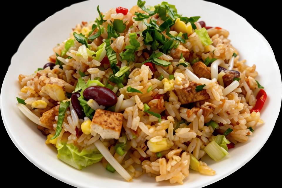 Riz sauté aux légumes