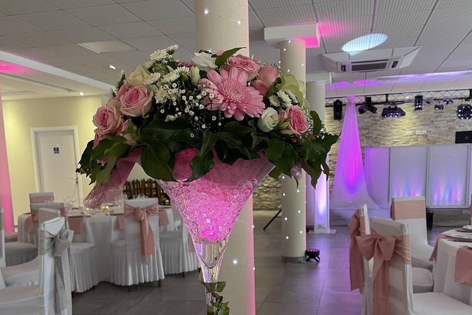 Mariage pink/silver/glitter