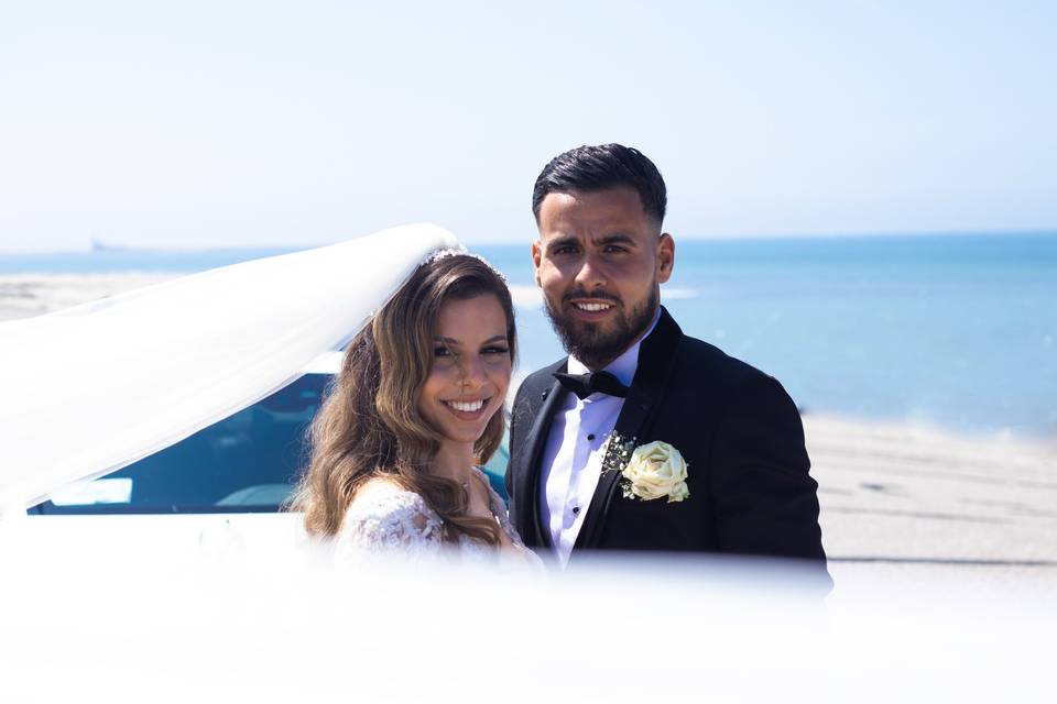 Shooting couple bord de mer