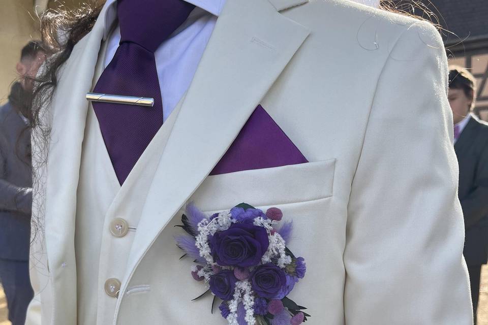 Boutonnière marié