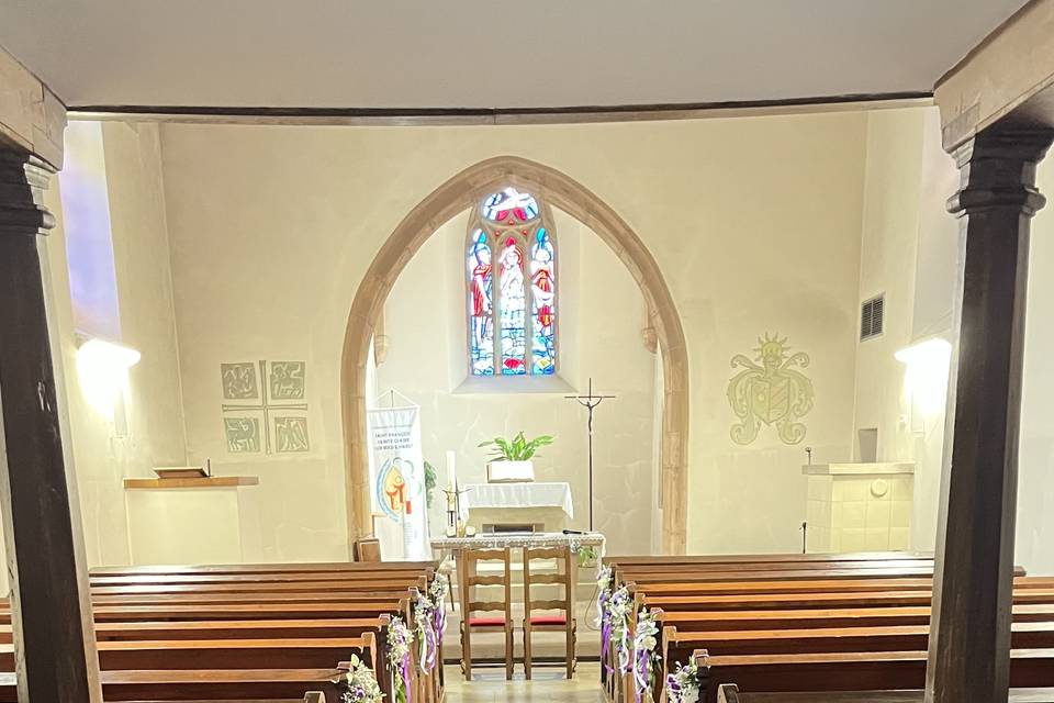 Église bancs