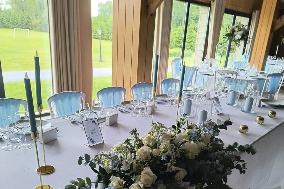 Table honneur bleu blanc vert