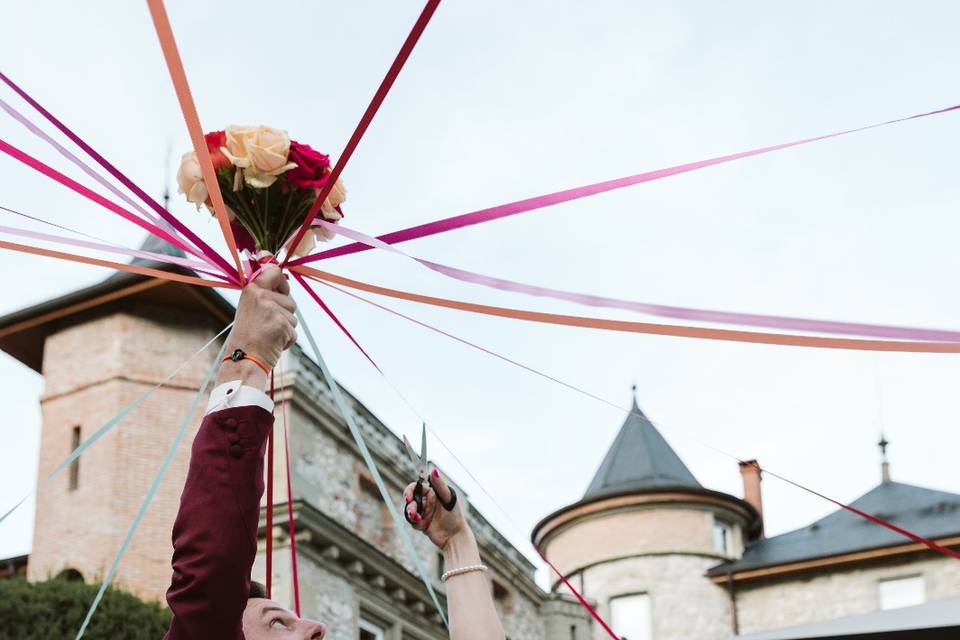 Jeu des rubans bouquet