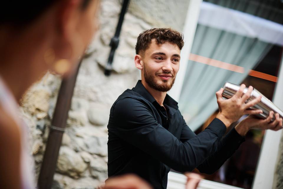 Bar à cocktails vin d'honneur