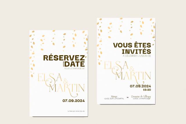 Save the date et faire-part