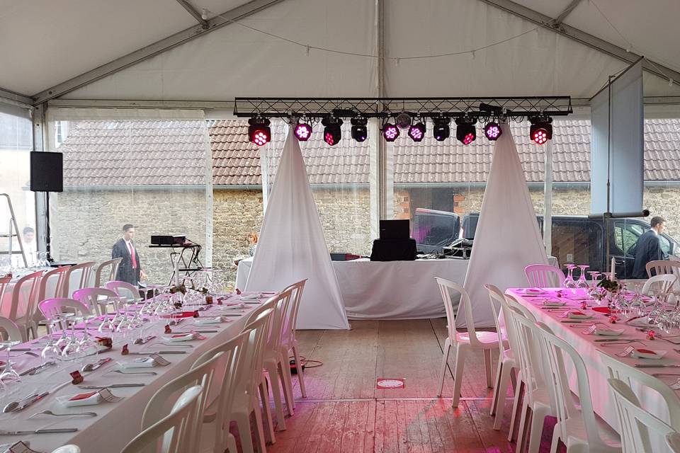 Installation mariage 150pers