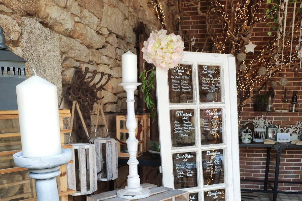 Mariage romantique/shabby chic