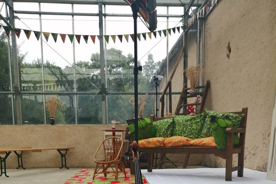 Cérémonie dans l'orangerie