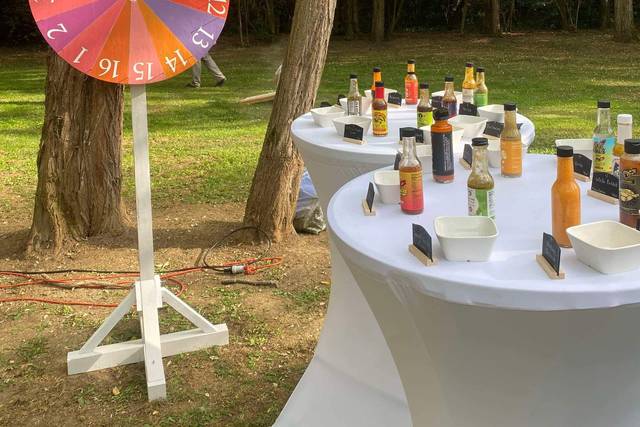 Roue de sauces piquantes