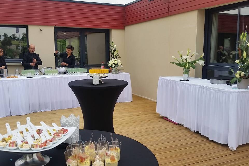Terrasse pour cocktail