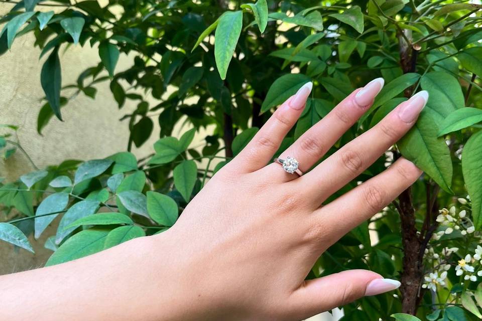 Bague 2,5 carats G-VS