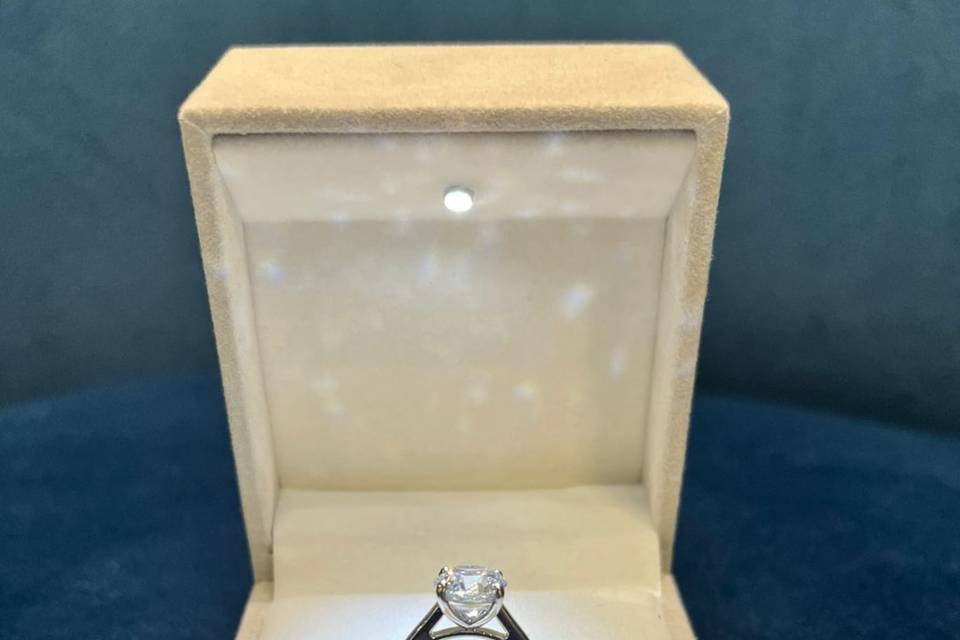Bague 2,5 carats G-VS