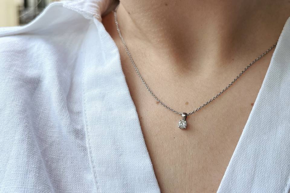 Pendentif ELLE 0,30 carat