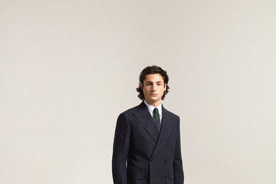 Costume Croisé Marine
