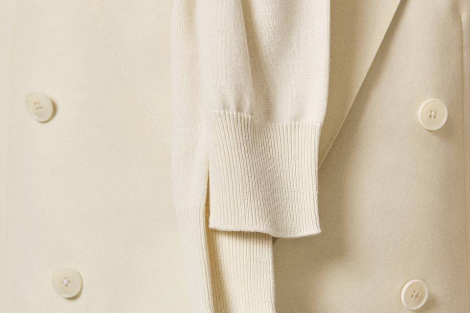 Costume Croisé Crème