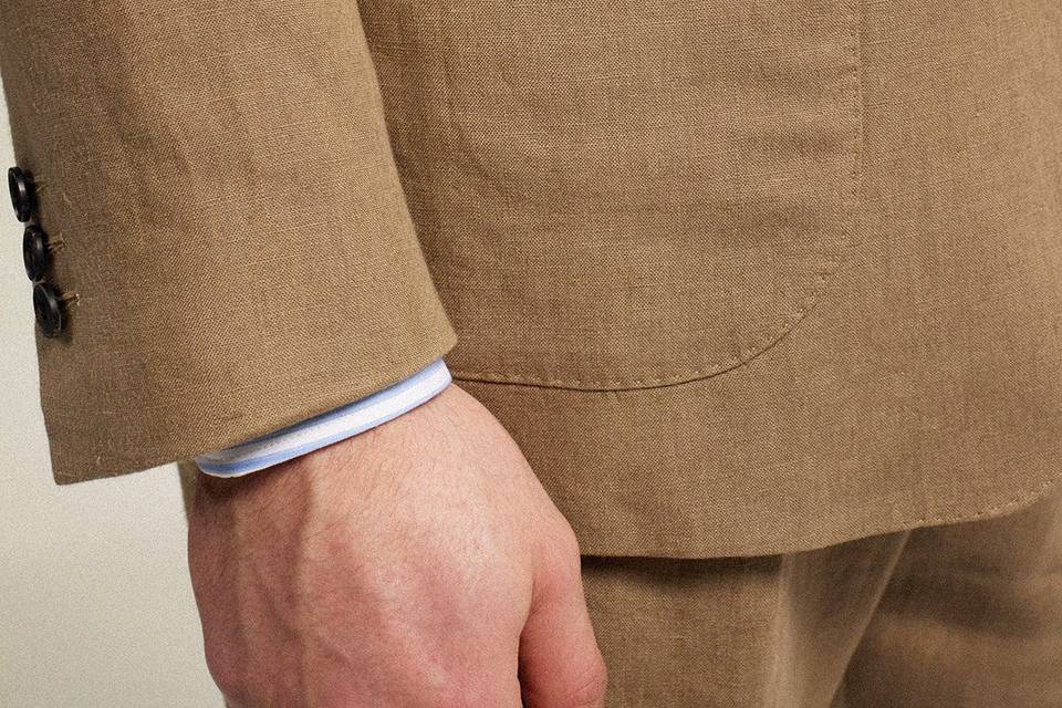 Costume Croisé Beige