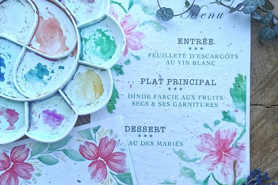 Faire-part + Menu