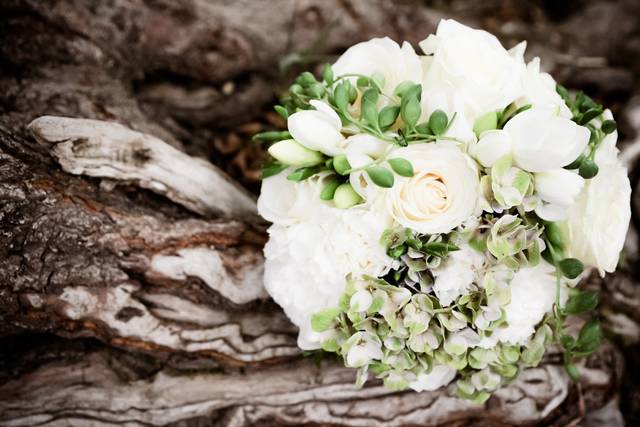 Bouquet de mariée blanc