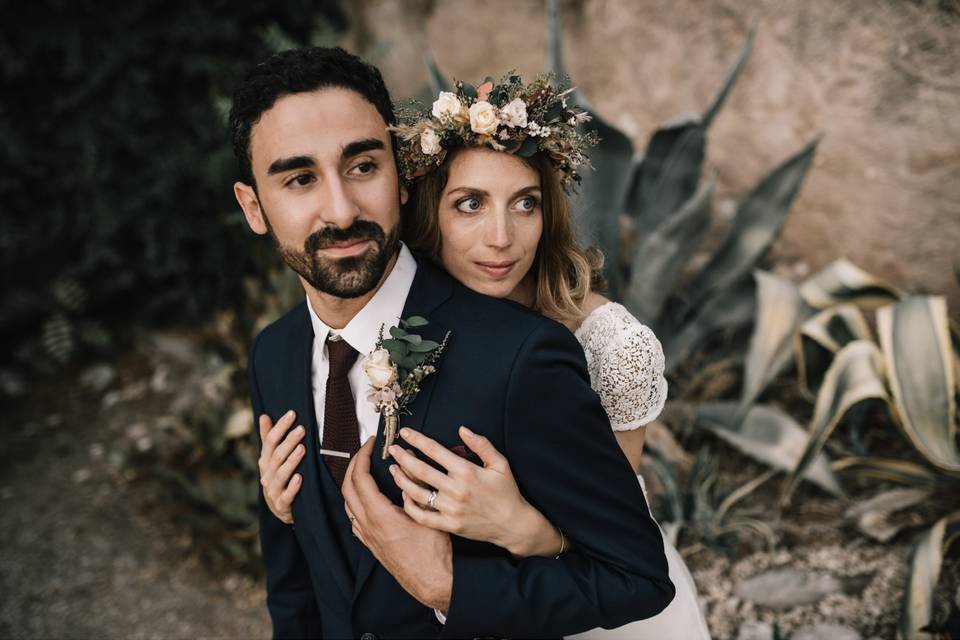 Couronne et boutonnière