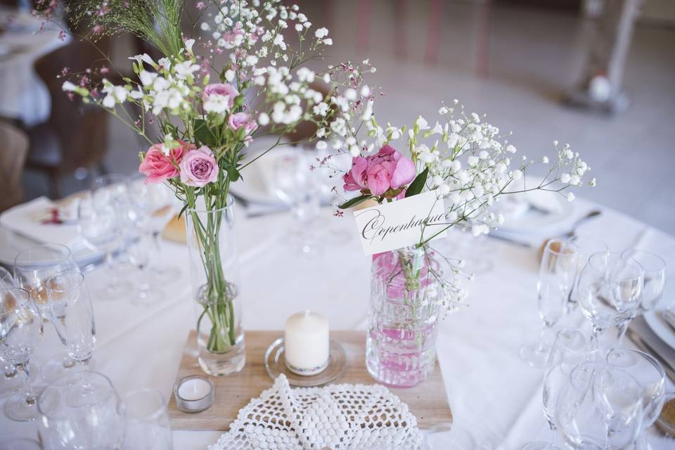 Wedding cake en fleurs sucrées