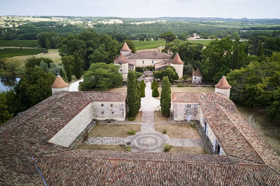 Vue chai et château