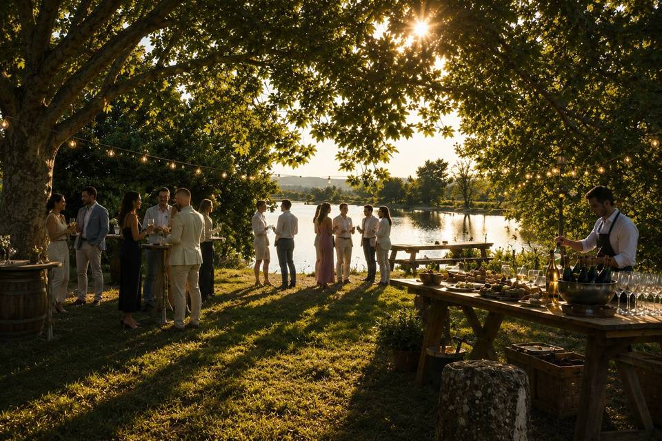 Terrasse près du lac