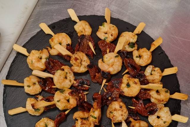 Brochette de gambas