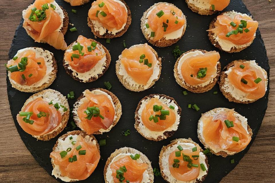 Toast saumon gravlax