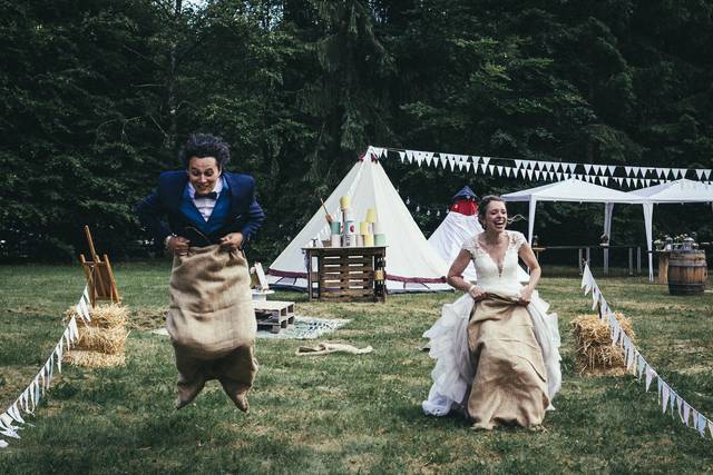 Mariage Oise Course en sac