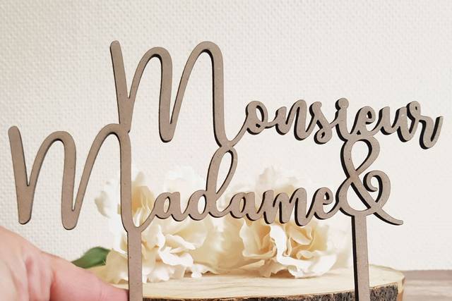 Cake topper pour wedding cake