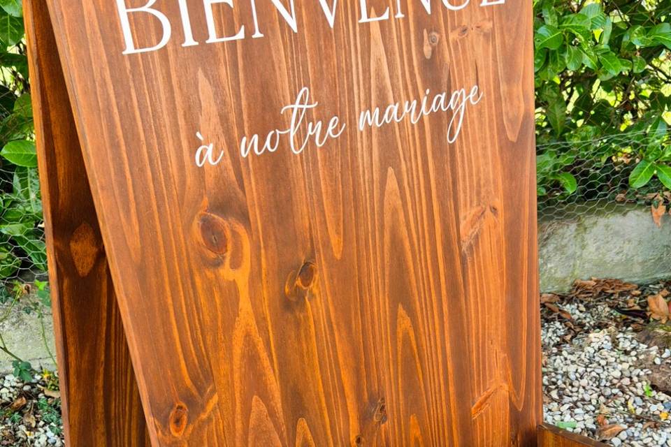 Panneau de bienvenue