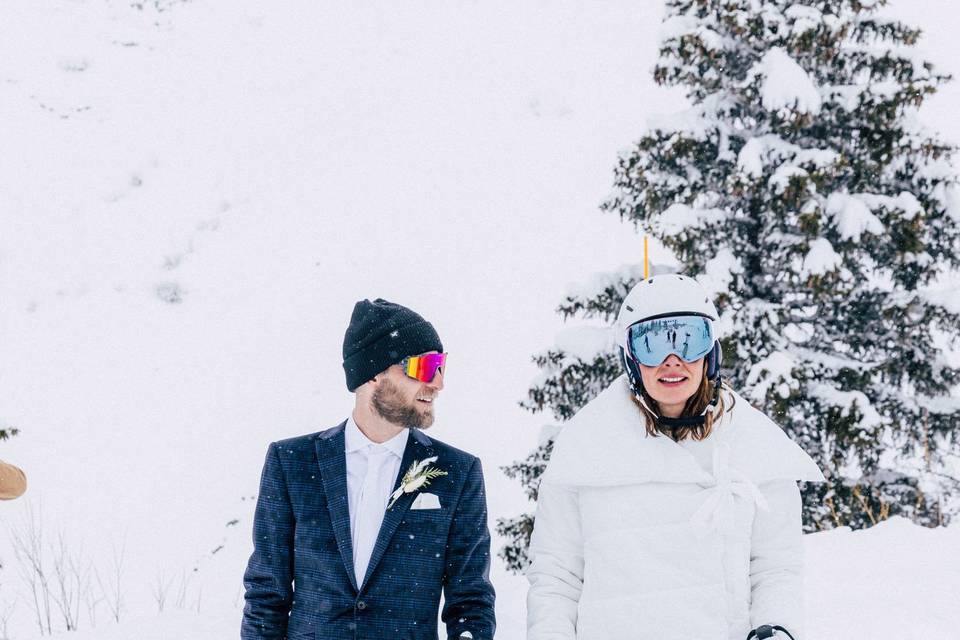 Mariage à la neige