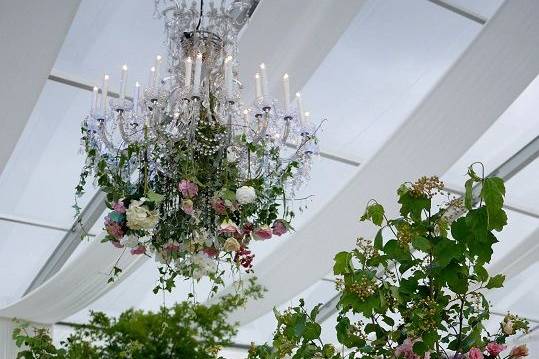 Salle de mariage décorée