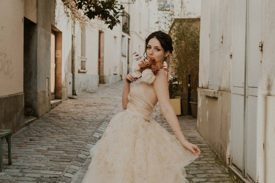 Robe de mariée Rose Gold