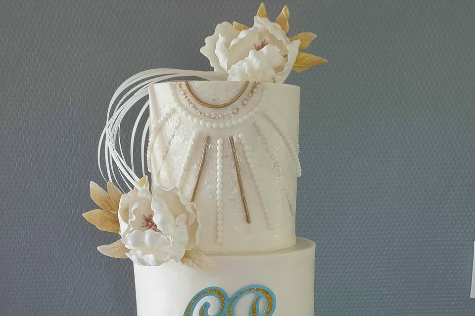 Wedding cake à thème galaxie