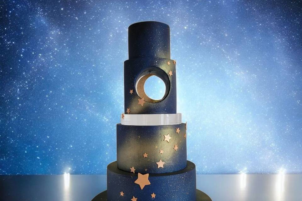 Wedding cake l'une et étoile