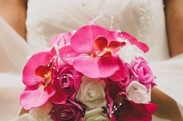 Bouquet mariée orchidées