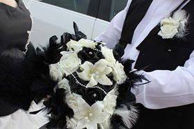 Bouquet de mariée lys noir