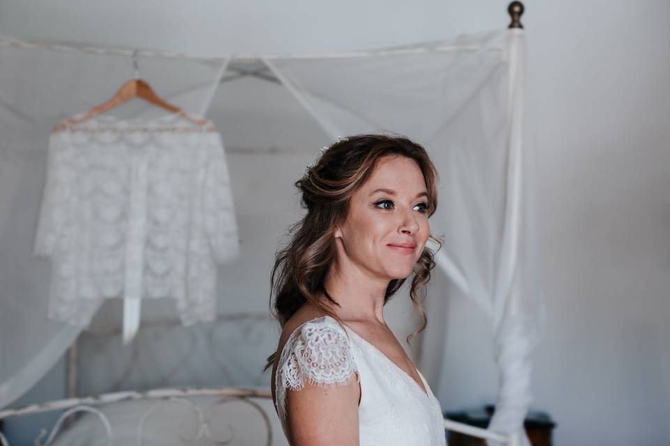 Maquillage et coiffure mariée