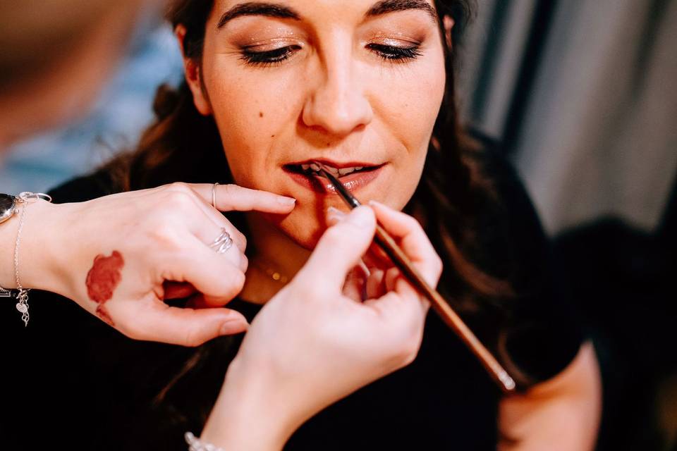 Maquillage léger paillette